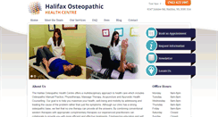 Desktop Screenshot of halifaxosteopathy.ca