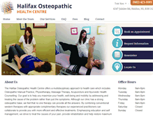 Tablet Screenshot of halifaxosteopathy.ca